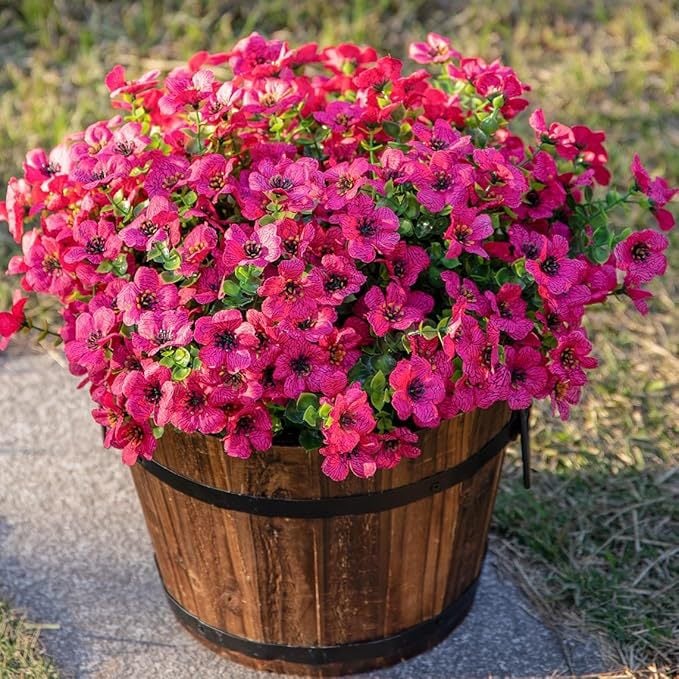 Hedgehollow™ – UV-Resistant Lifelike Artificial Outdoor Flowers + 50% OFF