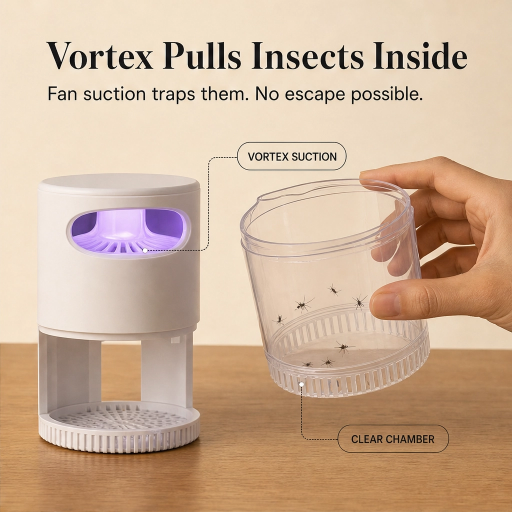 Hushlume™ – Silent UV Mosquito Killer Lamp with 360° Vortex Trap + 50% OFF