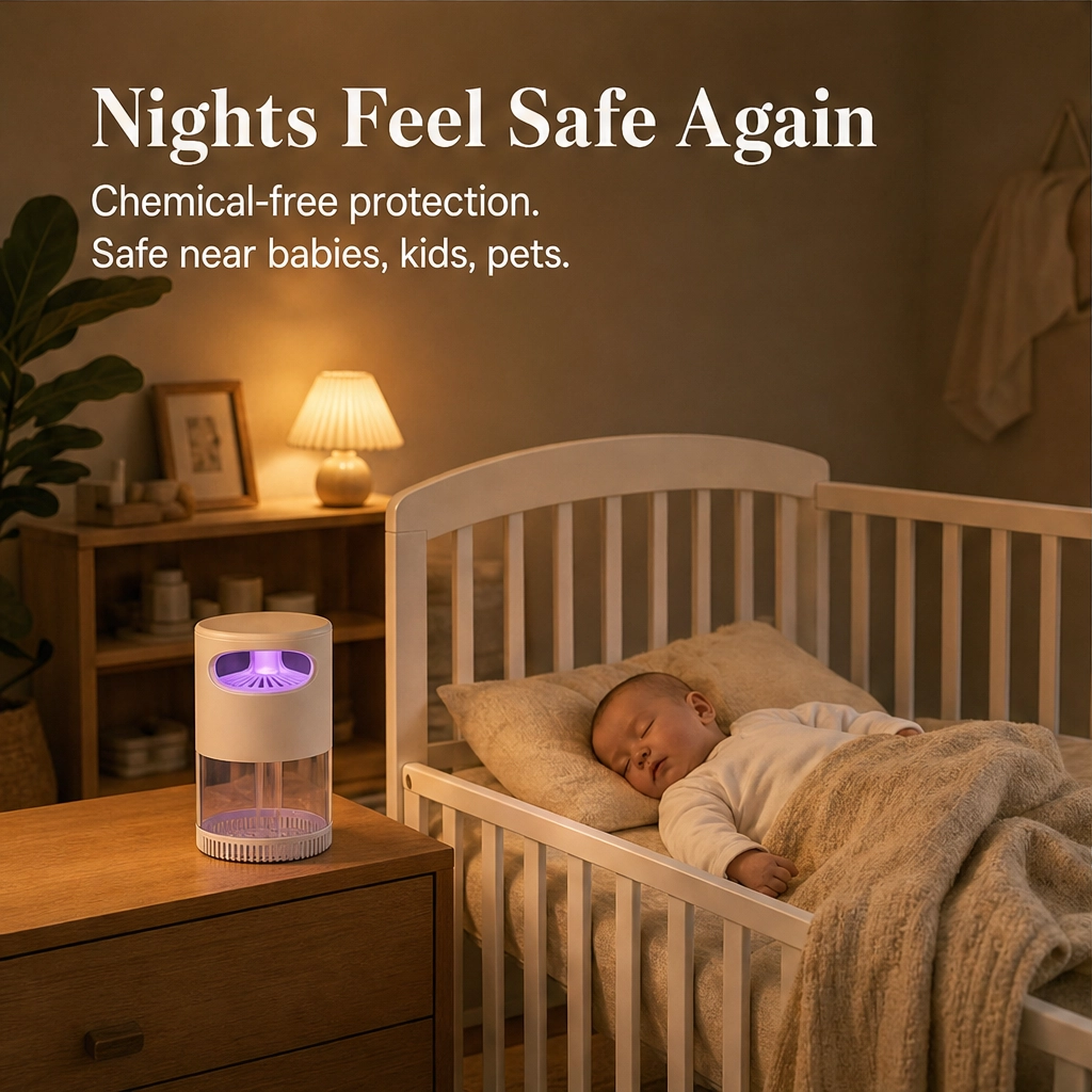 Hushlume™ – Silent UV Mosquito Killer Lamp with 360° Vortex Trap + 50% OFF