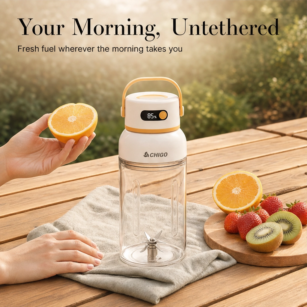 Bloomvolt™ – 1000mL Cordless Smoothie Blender with 18,000 RPM Motor &amp; Smart Battery Display + 50% OFF