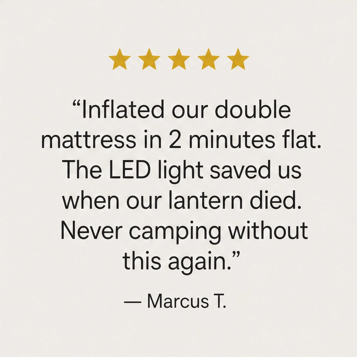 Trailwind™ – Cordless USB-Rechargeable Mini Air Pump with LED Light + 50% OFF
