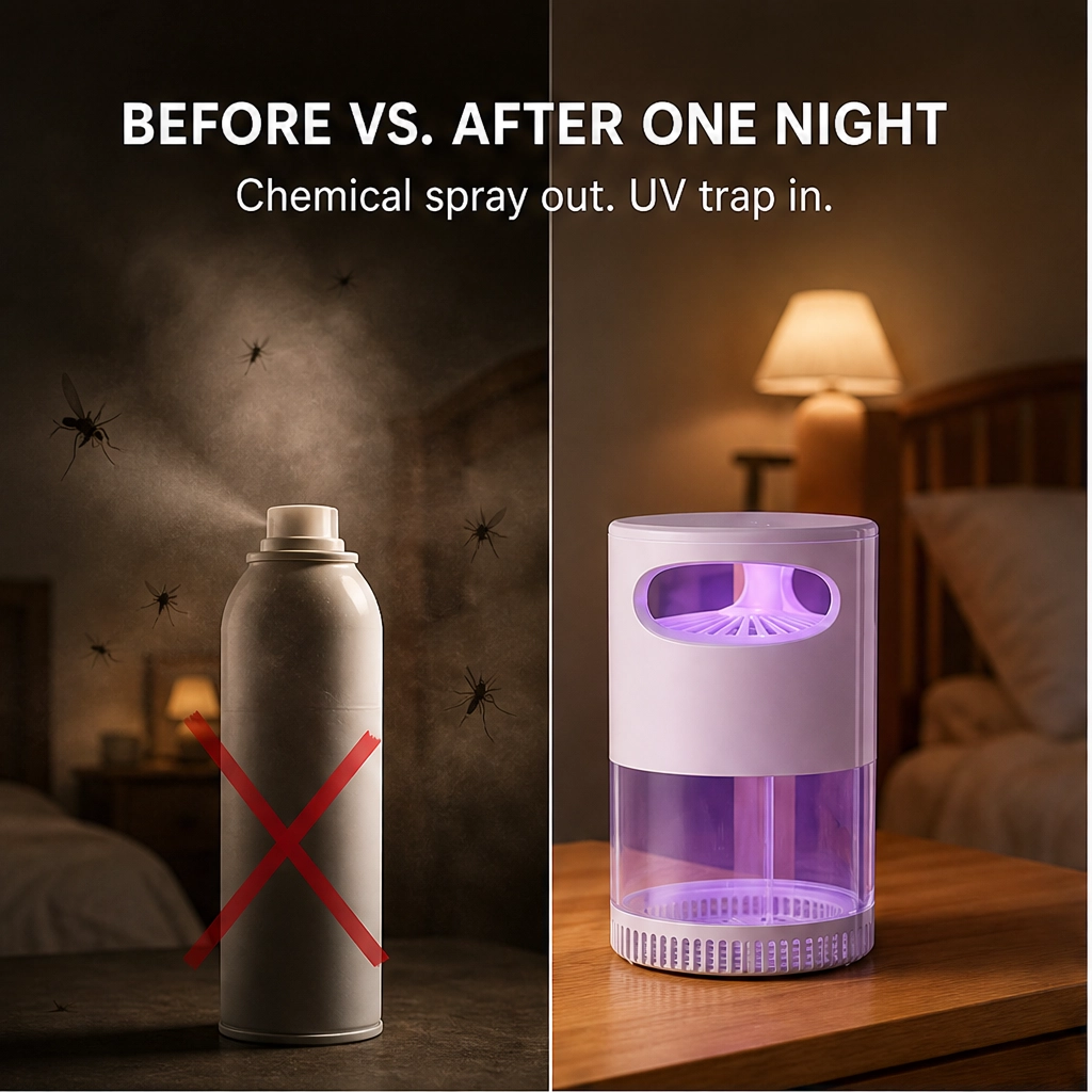 Hushlume™ – Silent UV Mosquito Killer Lamp with 360° Vortex Trap + 50% OFF