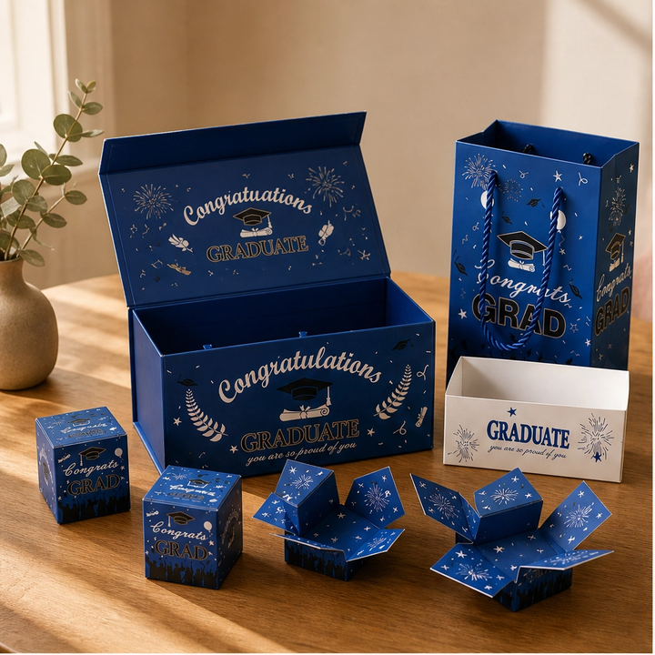 Jubilee™ – Surprise Pop-Up Gift Box Set with Confetti &amp; Wrapping for Graduation + 50% OFF