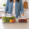 Crispwell™ – Produce Freshness Containers with Date-Dial Timer, Drainage Grid & Airtight Seal + 50% OFF