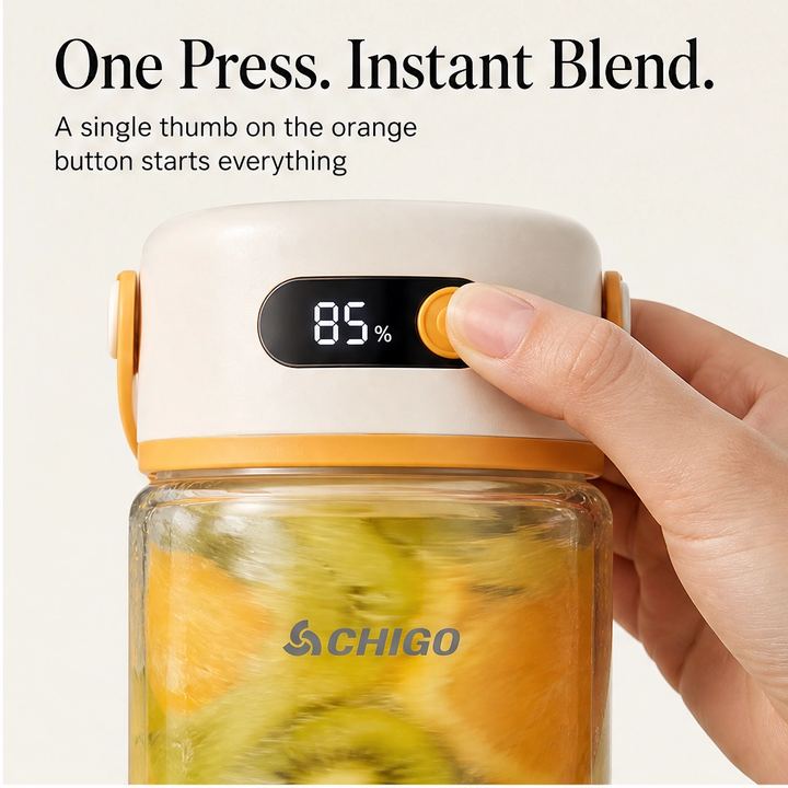 Bloomvolt™ – 1000mL Cordless Smoothie Blender with 18,000 RPM Motor &amp; Smart Battery Display + 50% OFF