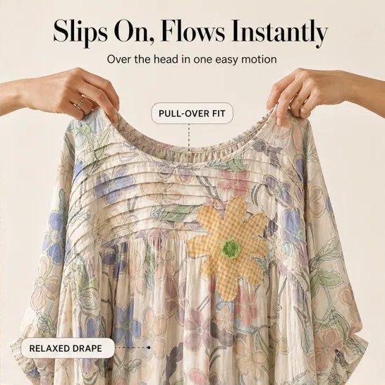 Meadowlark™ – Pleated Yoke Floral Puff-Sleeve Blouse + 50% OFF
