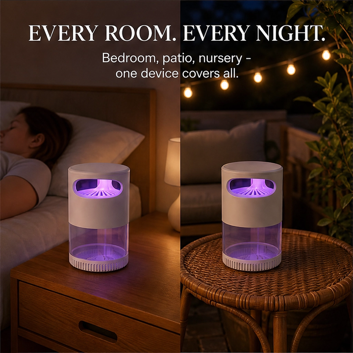 Hushvale™ – Silent Vortex UV Mosquito Trap Lamp for Bedrooms &amp; Nurseries + 50% OFF