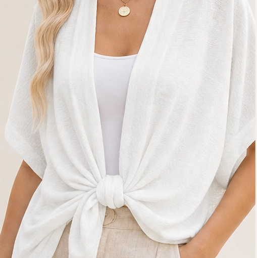 Willow™ – Lightweight Drape Short Sleeve Summer Cardigan + 50% OFF