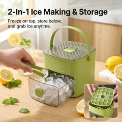 The AuraChill Ice Station — 2-in-1 Large Capacity Ice Maker & Storage Bin + 50% OFF