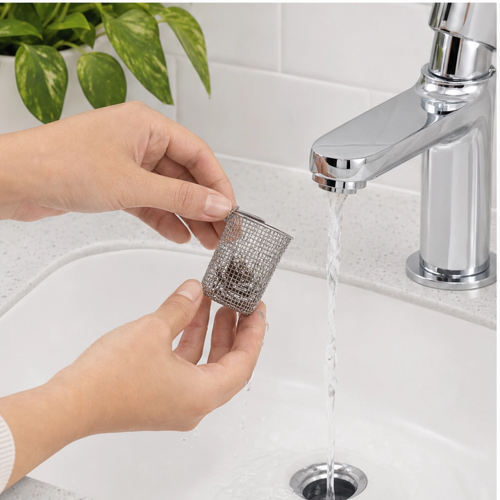 Clearwell™ – Pop-Up Drain Filter with 304 Stainless Steel Hair Catcher+ 50% OFF