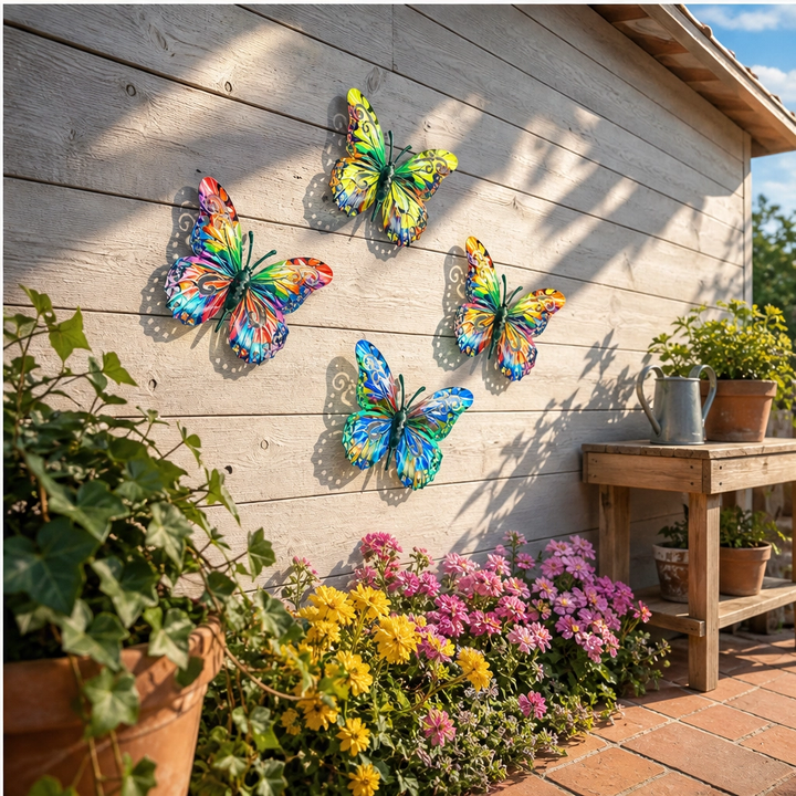 Petalcroft™ – Hand-Painted Iron Butterfly Wall Art for Garden &amp; Fence + 50% OFF