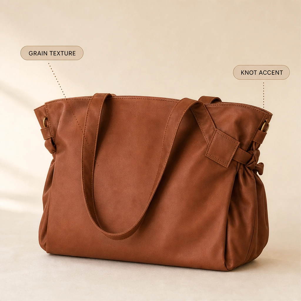 Ashcroft™ – Water-Resistant Oxford Lay-Flat Shoulder Tote + 50% OFF