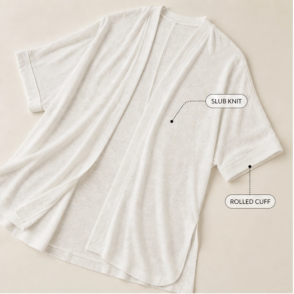 Willow™ – Lightweight Drape Short Sleeve Summer Cardigan + 50% OFF