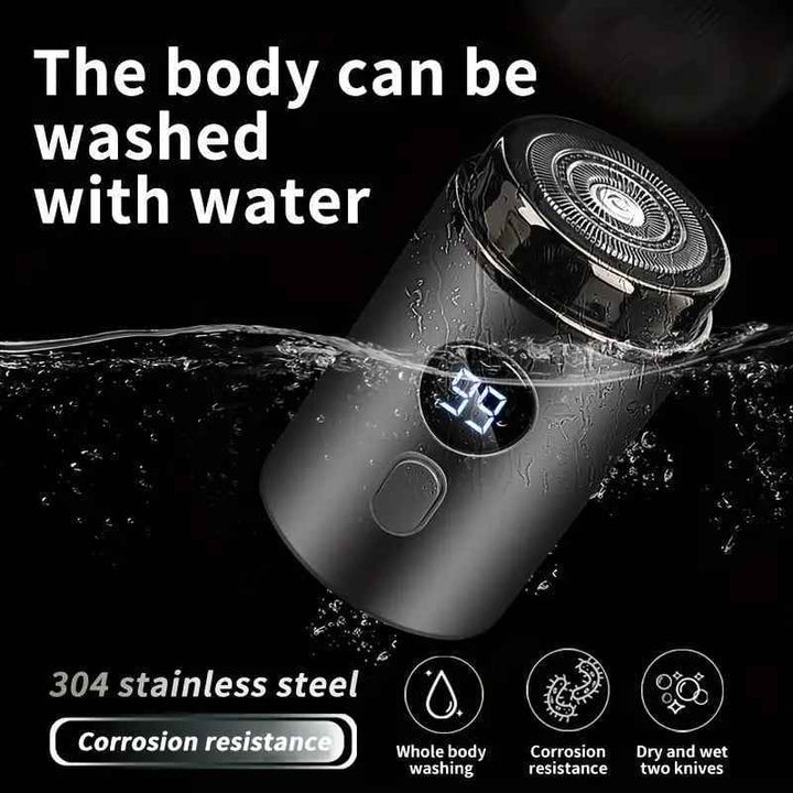Axil™ – Pocket-Sized Waterproof Electric Shaver with LED Battery Display + 50% OFF
