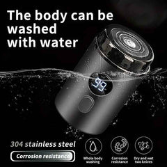 Axil™ – Pocket-Sized Waterproof Electric Shaver with LED Battery Display + 50% OFF