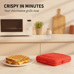 Crispen™ – Microwave Grill & Sandwich Maker for Crispy Hot Meals in Minutes + 50% OFF