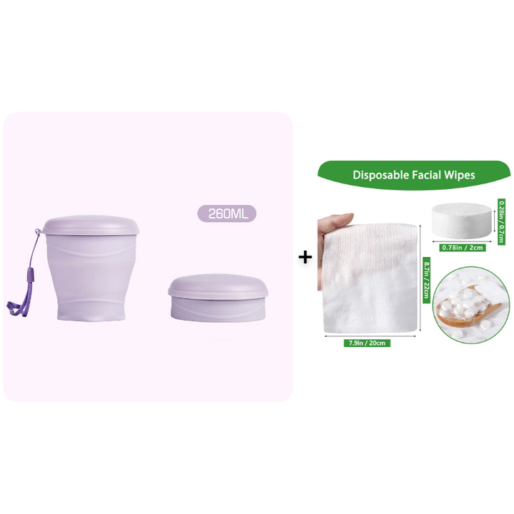 Canteo™ – Leak-Proof Collapsible Silicone Travel Cup with Lid &amp; Wrist Strap + 50% OFF