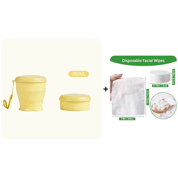 Canteo™ – Leak-Proof Collapsible Silicone Travel Cup with Lid &amp; Wrist Strap + 50% OFF