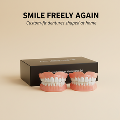 Ivorie™ – Custom-Fit Moldable Denture Kit (Upper & Lower Set) + 50% OFF
