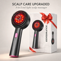 Follicura™ – 3-in-1 Red Light Scalp Massager & Oil Applicator Comb + 50% OFF