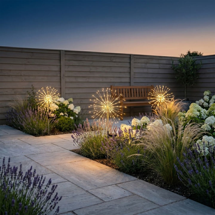 Ember &amp; Bloom™ – Solar Bendable Starburst Garden Lights + 50% OFF