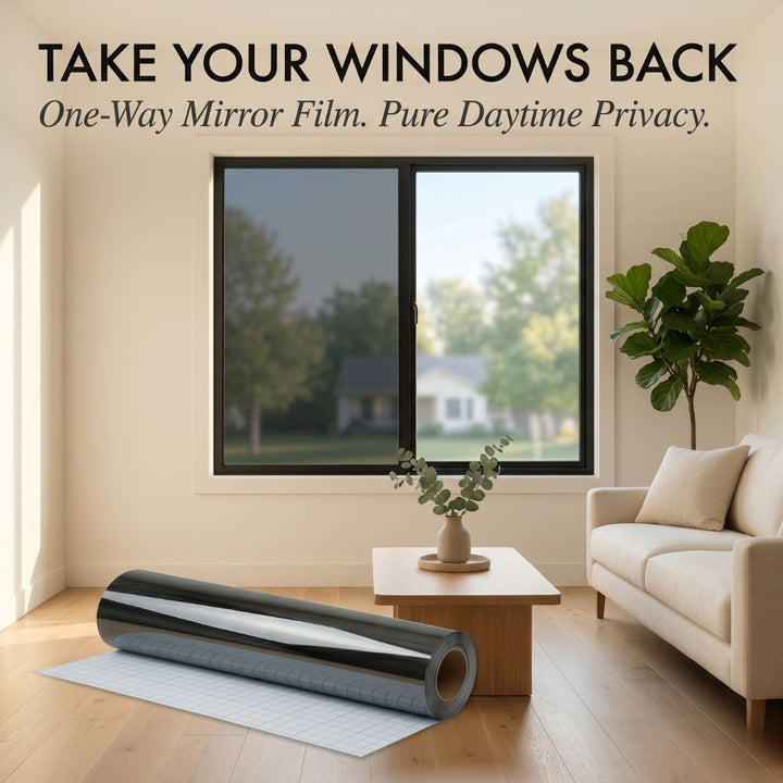 Veilstone™ – One-Way Mirror Privacy Film with Full DIY Kit &amp; Heat Block + 50% OFF