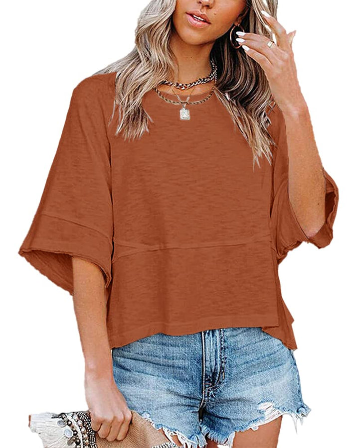 Willowdrift™ – Lightweight Batwing Crewneck Summer Tee + 50% OFF