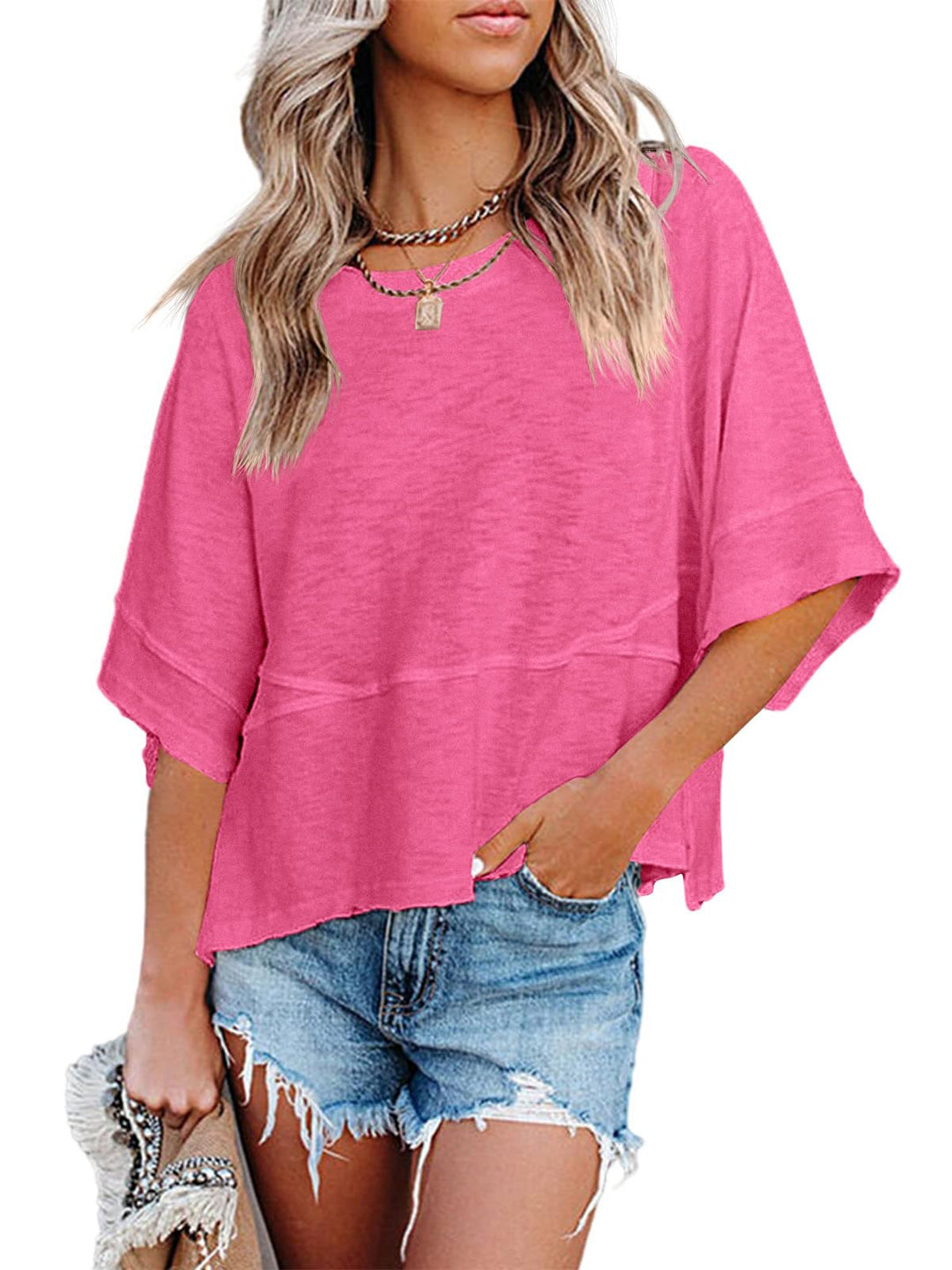 Willowdrift™ – Lightweight Batwing Crewneck Summer Tee + 50% OFF