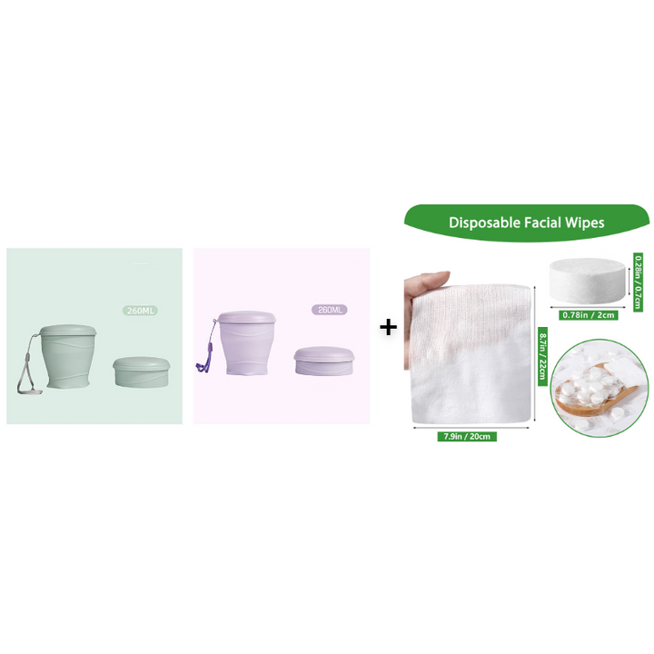 Canteo™ – Leak-Proof Collapsible Silicone Travel Cup with Lid &amp; Wrist Strap + 50% OFF