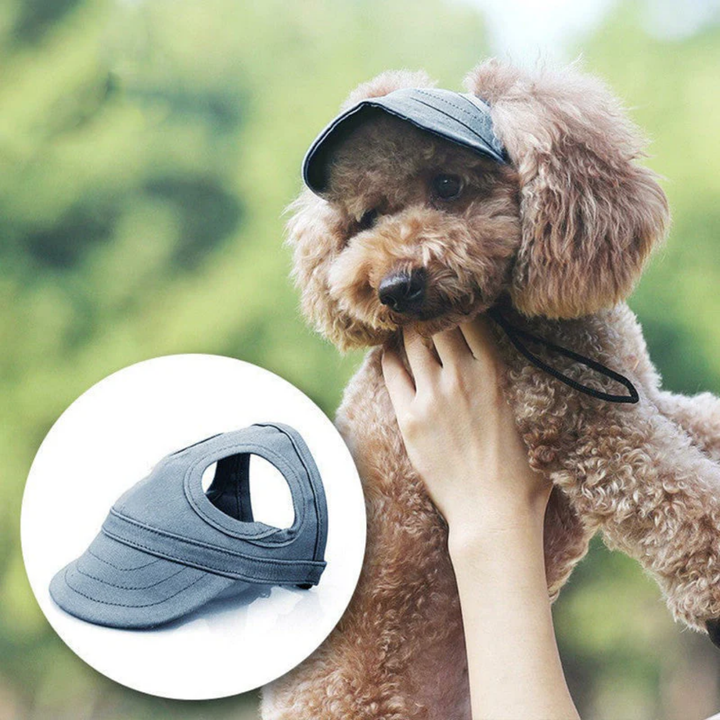 Wagley™ – Adjustable Sun-Shielding Dog Cap with Ear Holes &amp; Chin Strap + 50% OFF