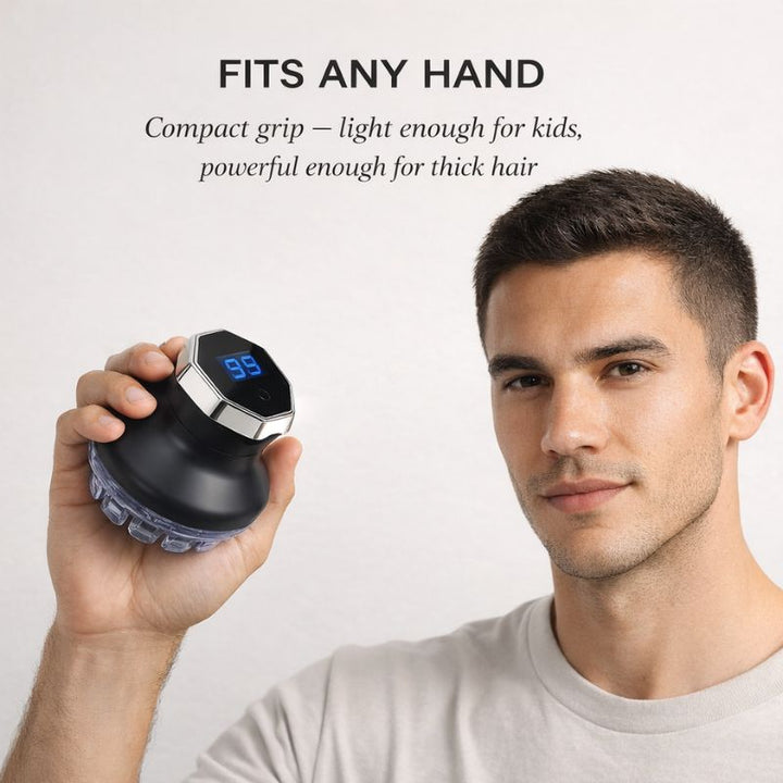 Glyde™ – 360° Self-Cutting Hair Clipper with LED Display &amp; USB-C Charge + 50% OFF