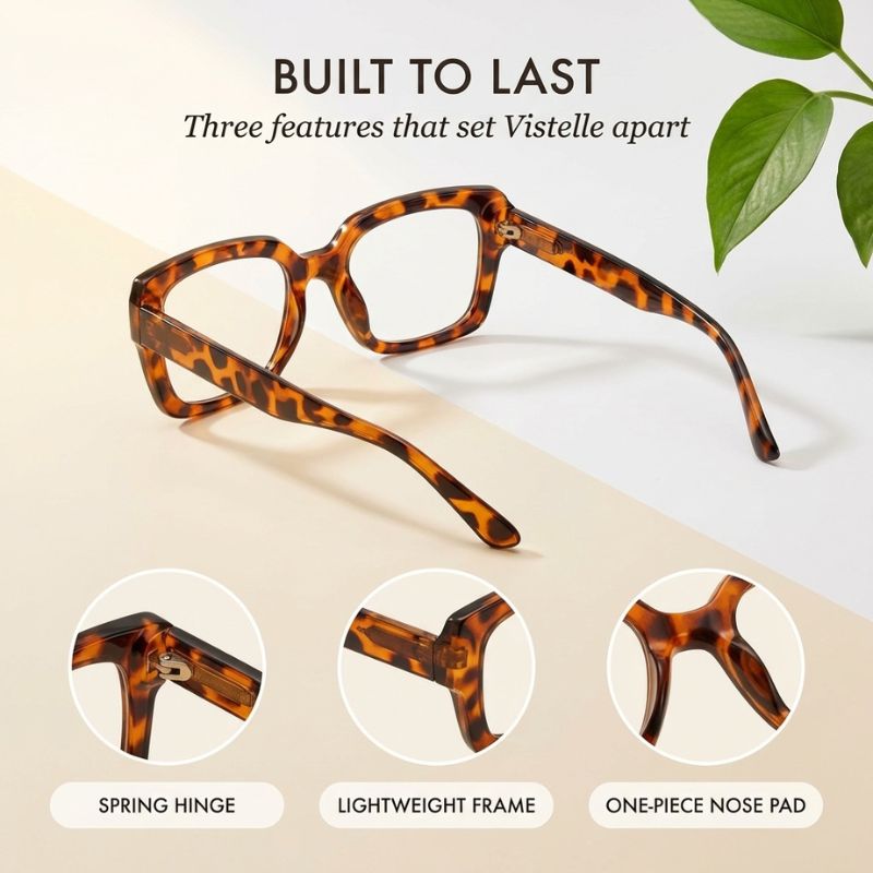 Viselle™ – Blue Light Blocking Oversized Square Reading Glasses 3-Pack + 50% OFF