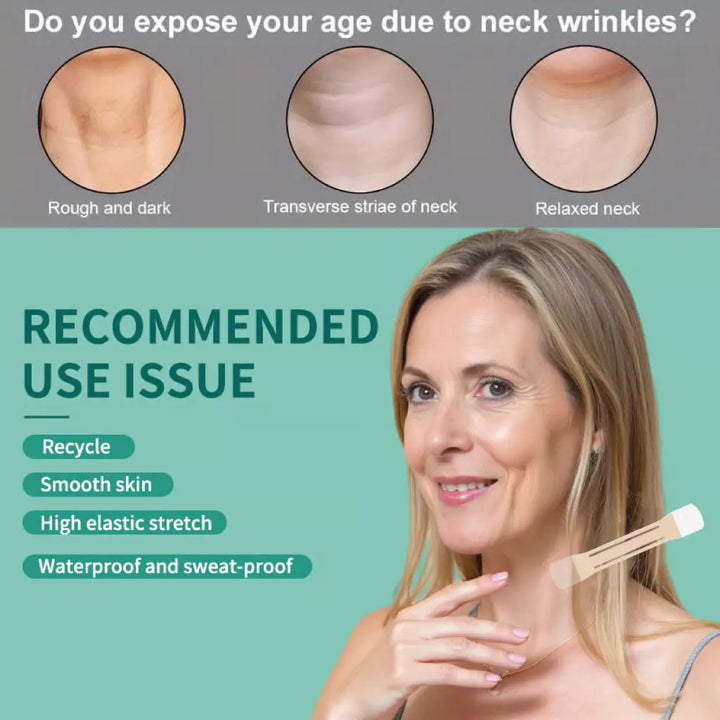 Tautelle™ – Invisible Lifting Tape for Neck Wrinkles &amp; Sagging Skin + 1+1 FREE