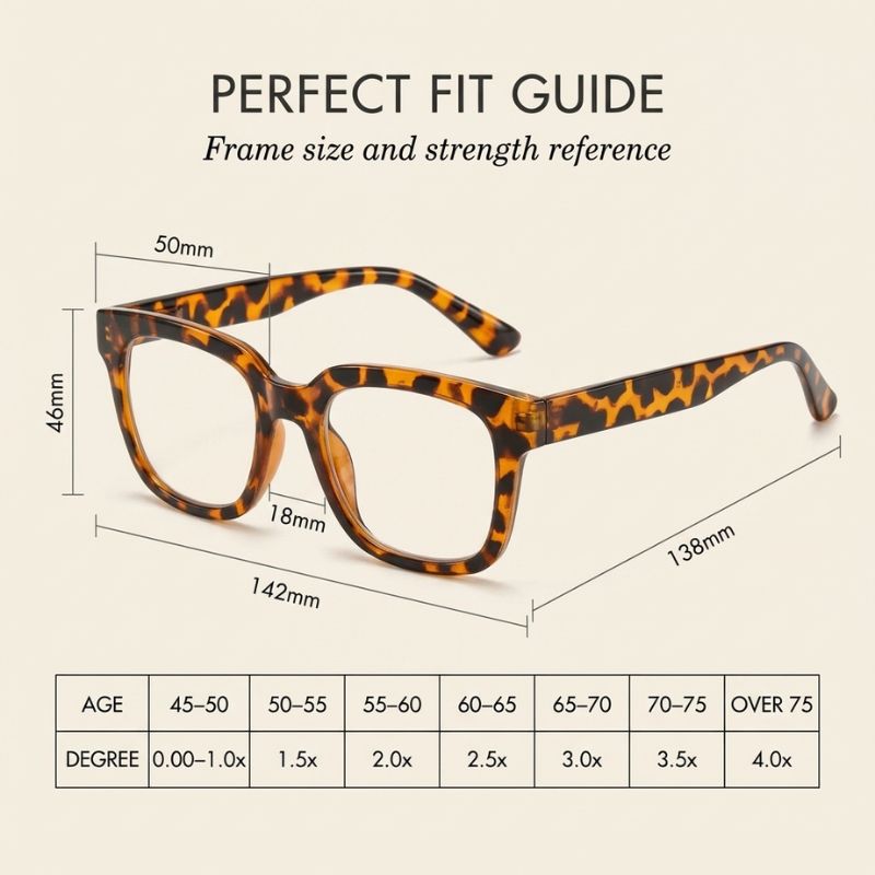 Viselle™ – Blue Light Blocking Oversized Square Reading Glasses 3-Pack + 50% OFF