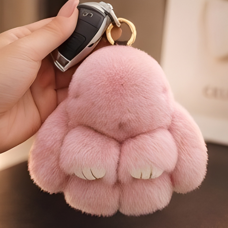 Pawsley™ – Soft Plush Bunny Keychain + 50% OFF