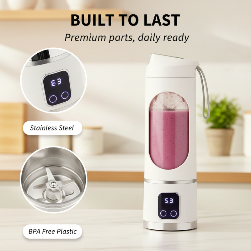 Pulseblend™ – Portable Cordless Blender with Digital Display &amp; Dual Lid + 50% OFF