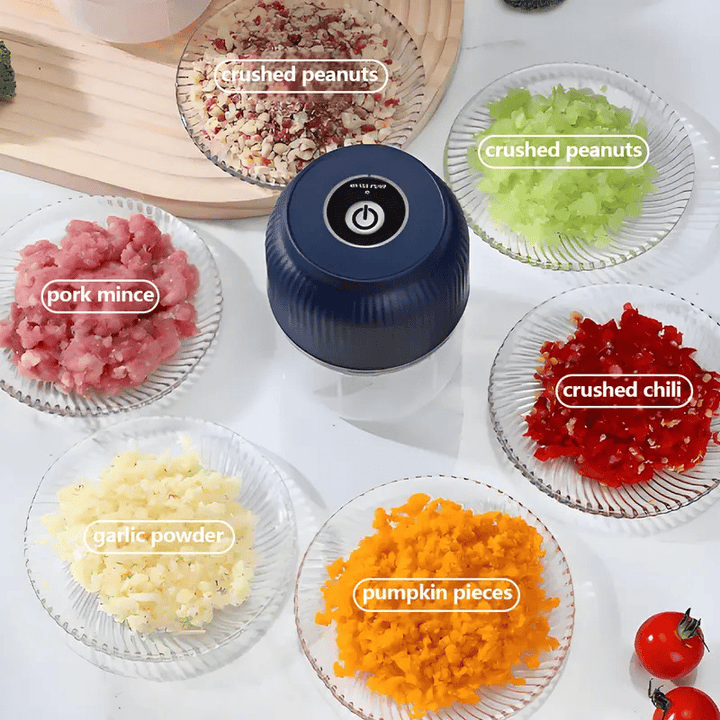 Mincely™ – Cordless One-Button Mini Electric Garlic Chopper &amp; Food Mincer + 50% OFF