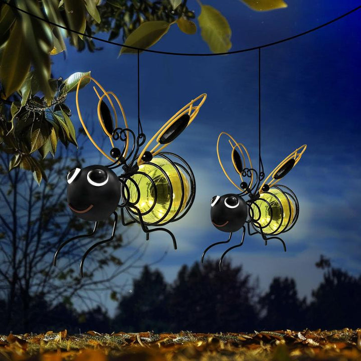 Honeyglow™ – Solar Hanging Bee Lights with Auto Dusk-to-Dawn Glow (Waterproof Garden Decor) + 50% OFF