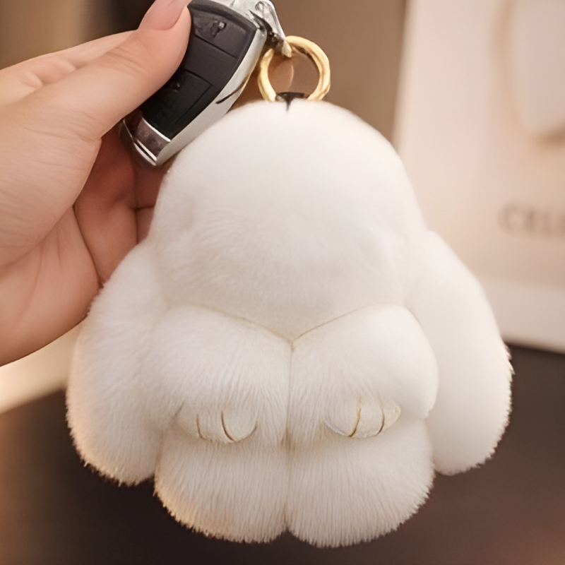 Pawsley™ – Soft Plush Bunny Keychain + 50% OFF