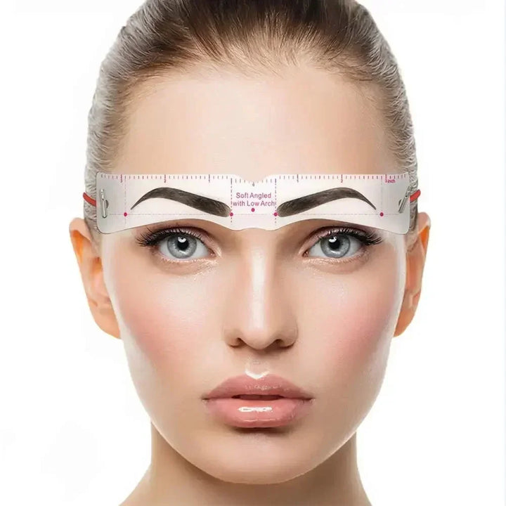 Browette™ – 12-Style Reusable Eyebrow Shaping Stencil Kit with Elastic Fix-Band + 50% OFF