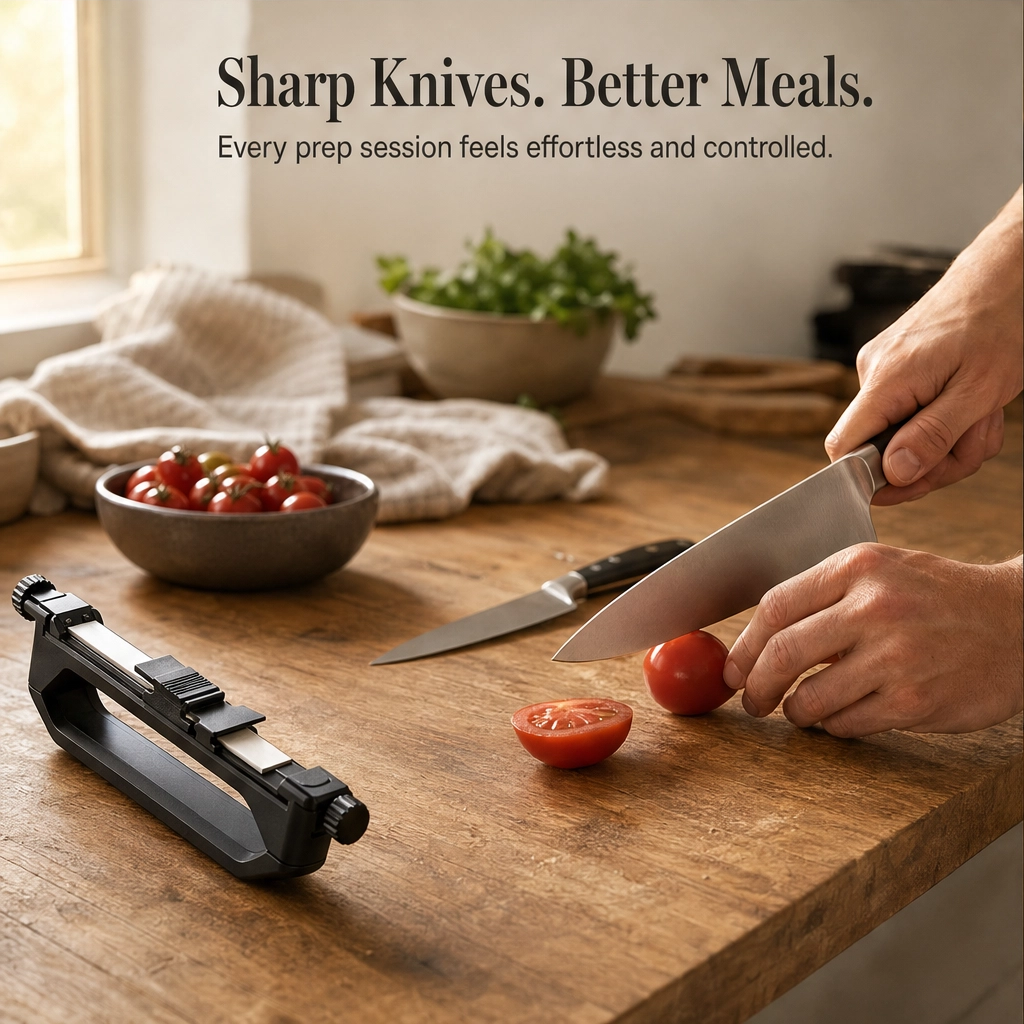 Whetlock™ – Angle-Locked Diamond &amp; Ceramic Field Knife Sharpener +50% OFF