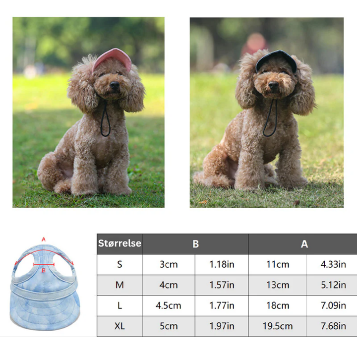 Wagley™ – Adjustable Sun-Shielding Dog Cap with Ear Holes &amp; Chin Strap + 50% OFF