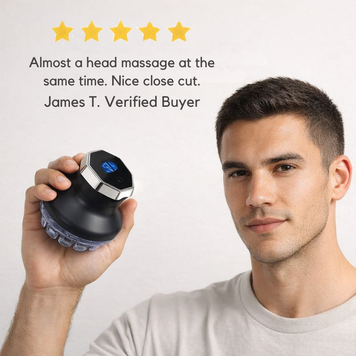 Glyde™ – 360° Self-Cutting Hair Clipper with LED Display &amp; USB-C Charge + 50% OFF