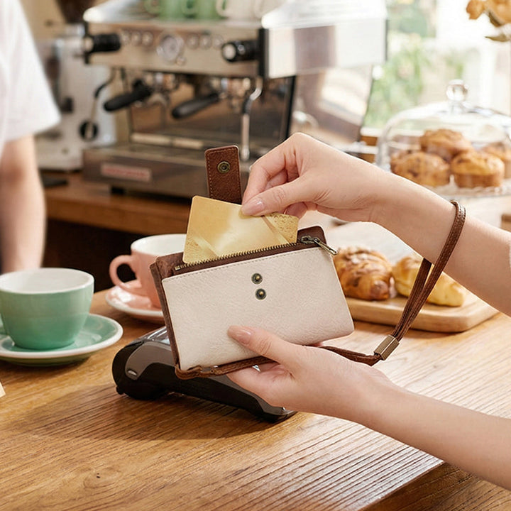 Mayfold™ – Slim RFID-Blocking Bifold Leather Wallet with Wristlet &amp; 17 Card Slots + 50% OFF