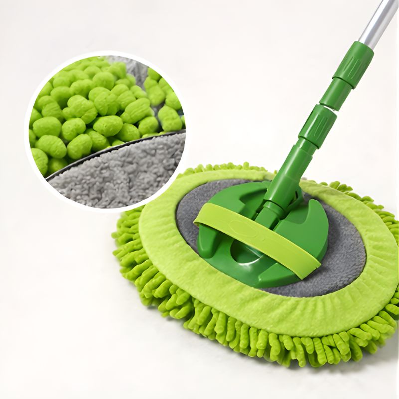 Streakless™ – Telescoping Aluminum Car Wash Mop with Dual Microfiber Head + 50% OFF