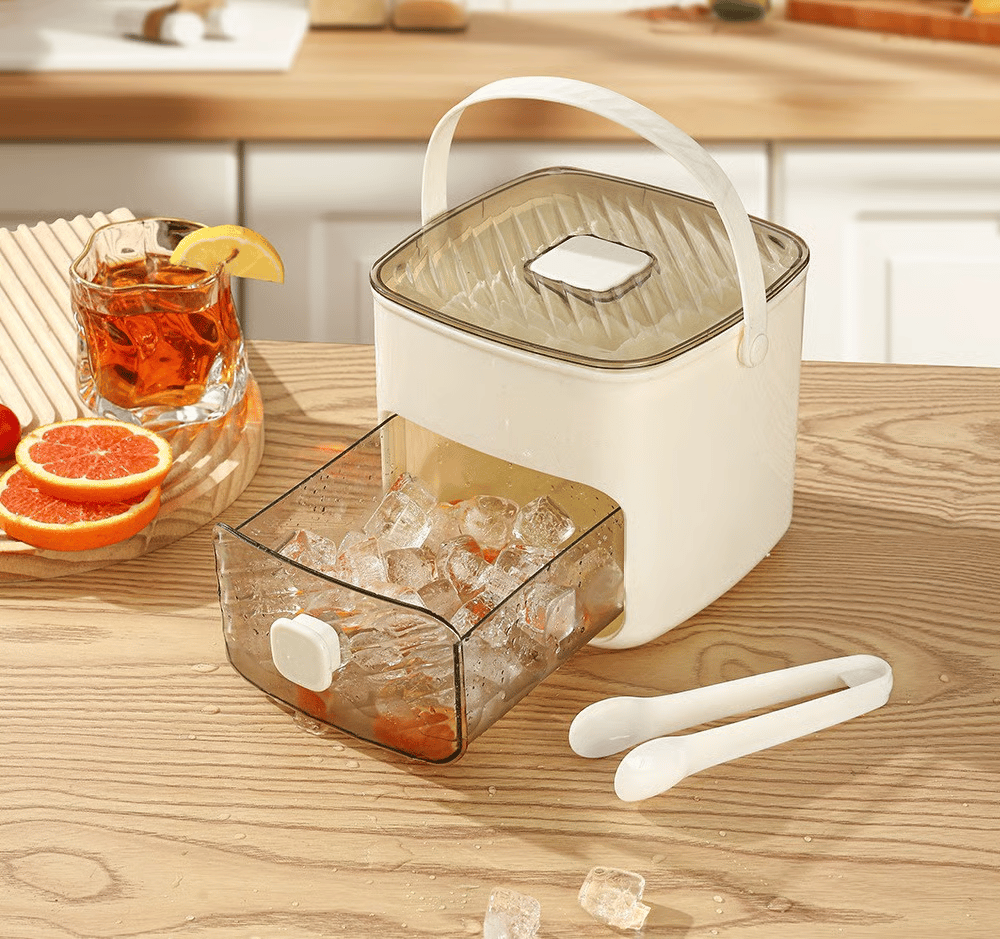 The AuraChill Ice Station — 2-in-1 Large Capacity Ice Maker &amp; Storage Bin + 50% OFF
