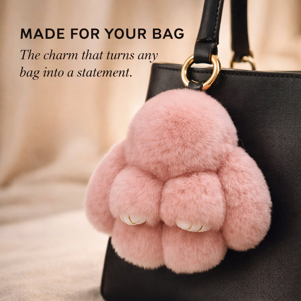 Pawsley™ – Soft Plush Bunny Keychain + 50% OFF