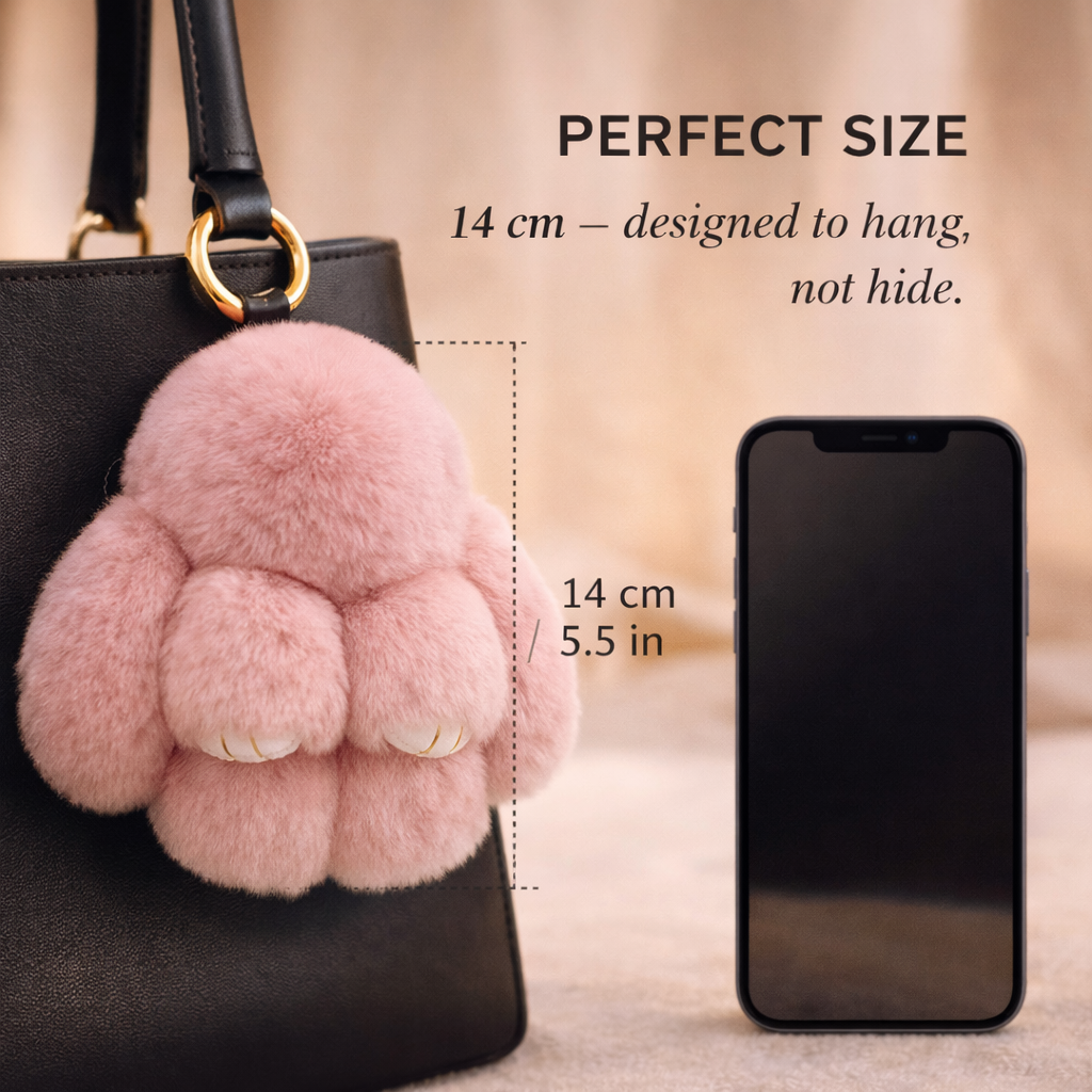 Pawsley™ – Soft Plush Bunny Keychain + 50% OFF