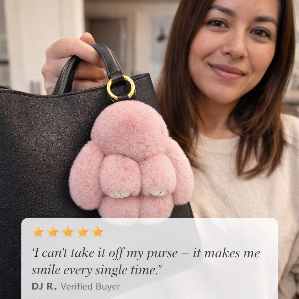 Pawsley™ – Soft Plush Bunny Keychain + 50% OFF