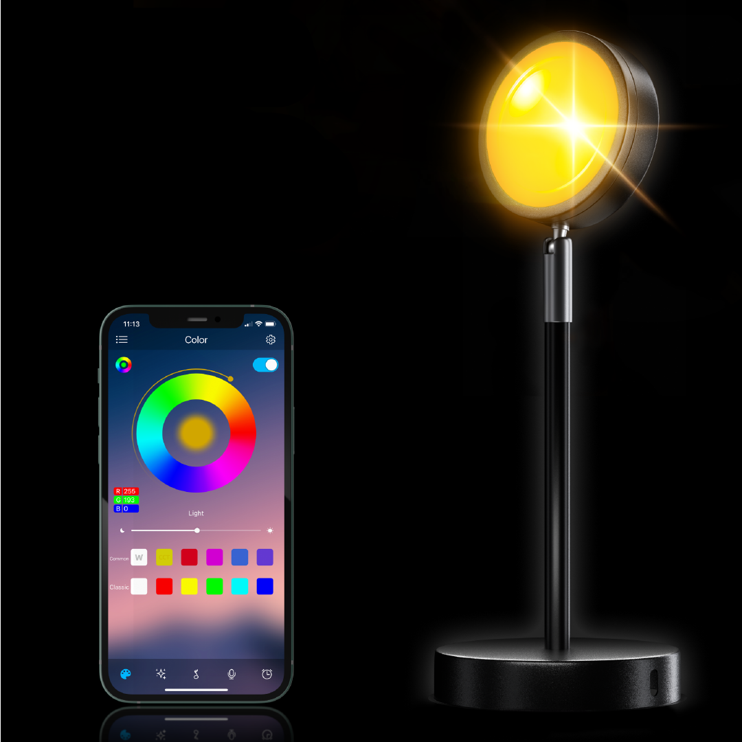 Solhaven™ – Smart Sunset Projection Lamp with App &amp; Remote Control + 50% OFF